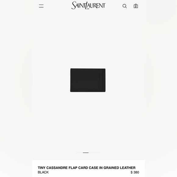 YSL Saint Laurent Flap Card Case Authentic - Picture 4 of 16